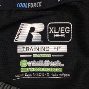 russell cool force training fit intellifresh